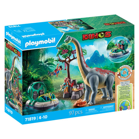 Playmobil Dinos Brachiosauro con Hovercraft 71819