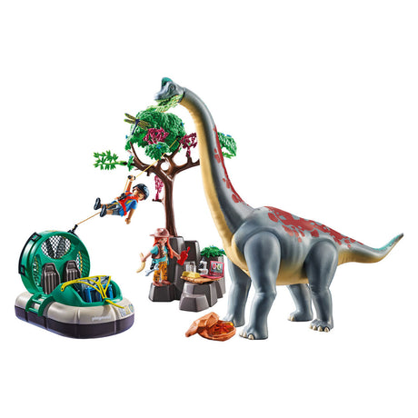 Playmobil Dinos Brachiosauro con Hovercraft 71819