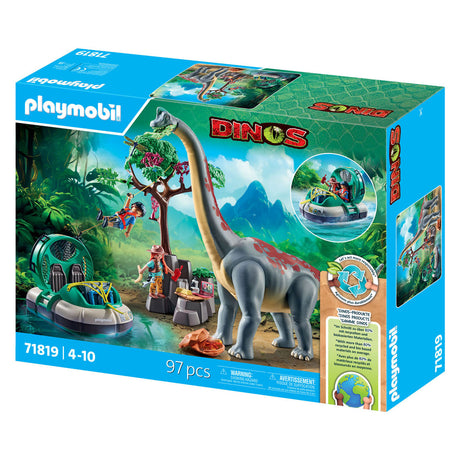 Playmobil Dinos Brachiosauro con Hovercraft 71819