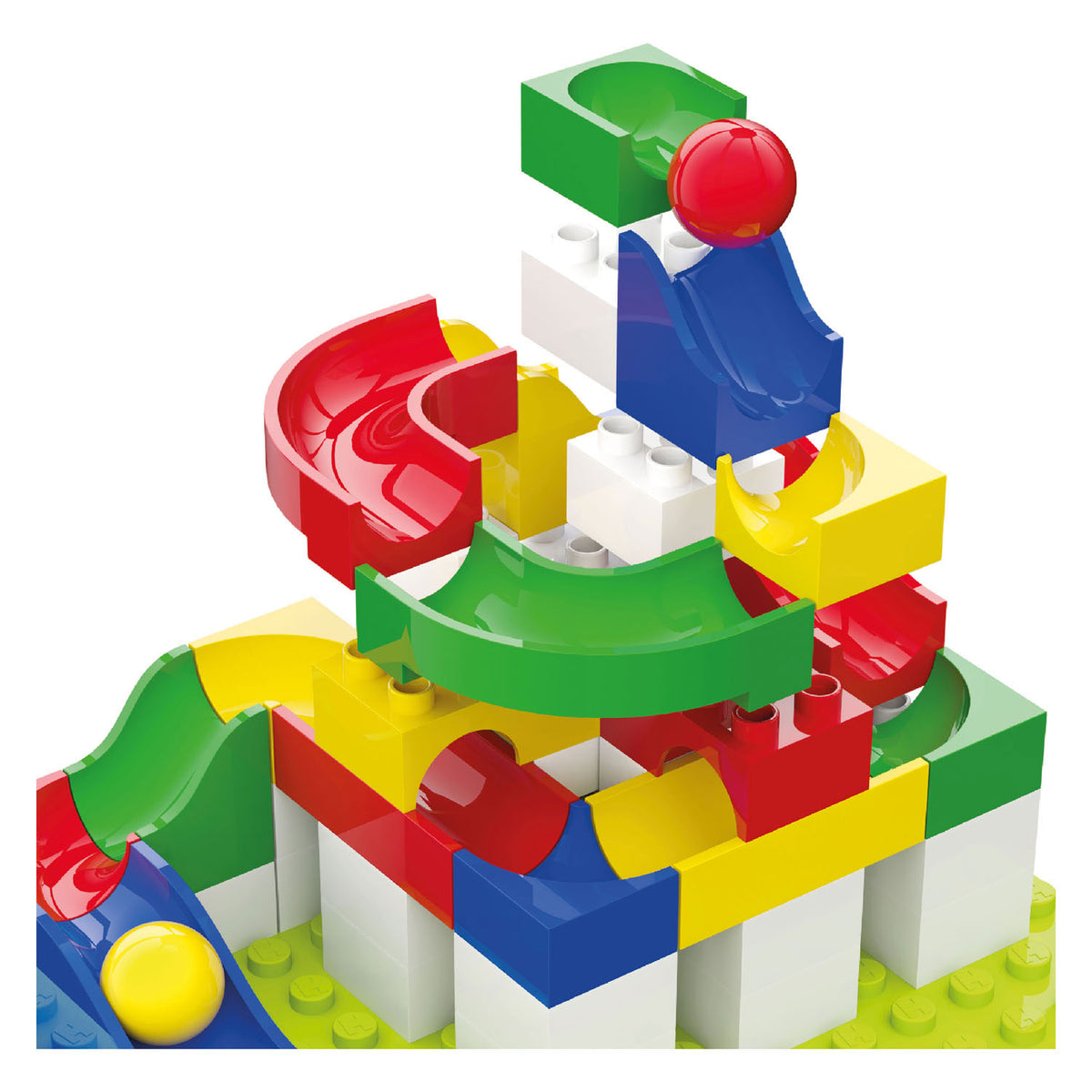 Mini set pista per biglie Hubelino - 45 pezzi.