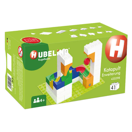 Catapulta con set di estensione per binario in marmo Hubelino - 41 pz.