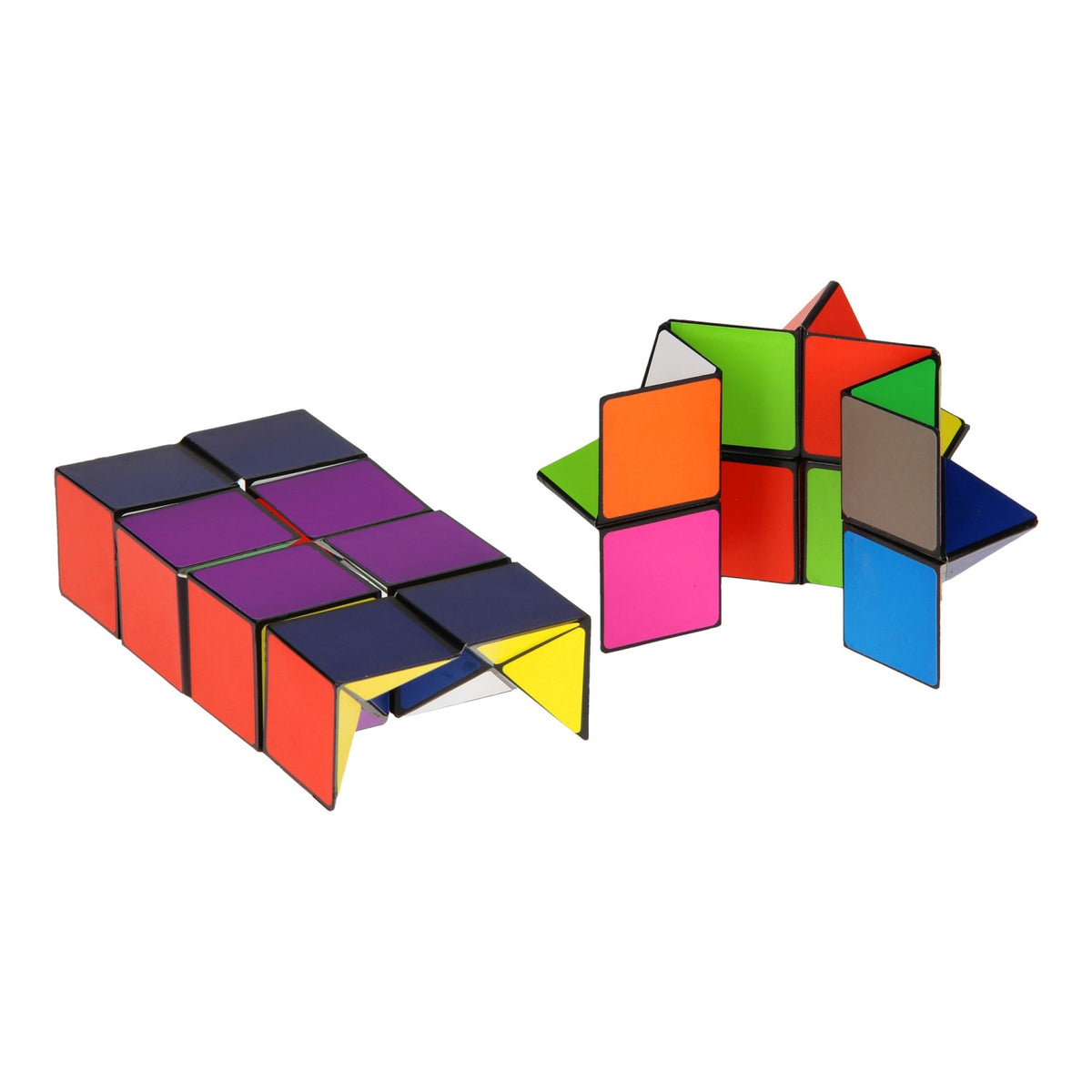Cubo magico Johntoy pieghevole, 2 pz.