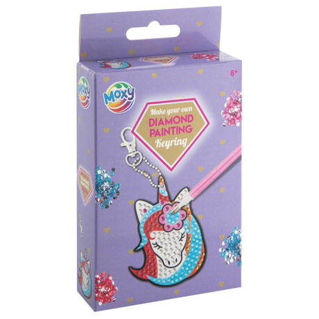 Portachiavi Moxy con pittura a diamante, 4 ass