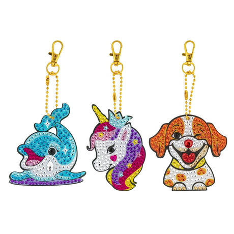 Portachiavi Moxy Diamond Painting 3 assortiti