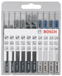 Set di lame per seghetto alternativo Bosch Basic da 10 pezzi per metallo e legno