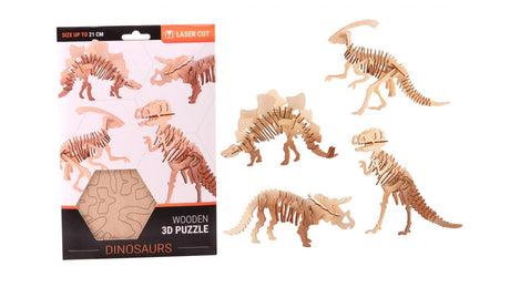 Johntoy John Toy Puzzle di dinosauro 3D in legno