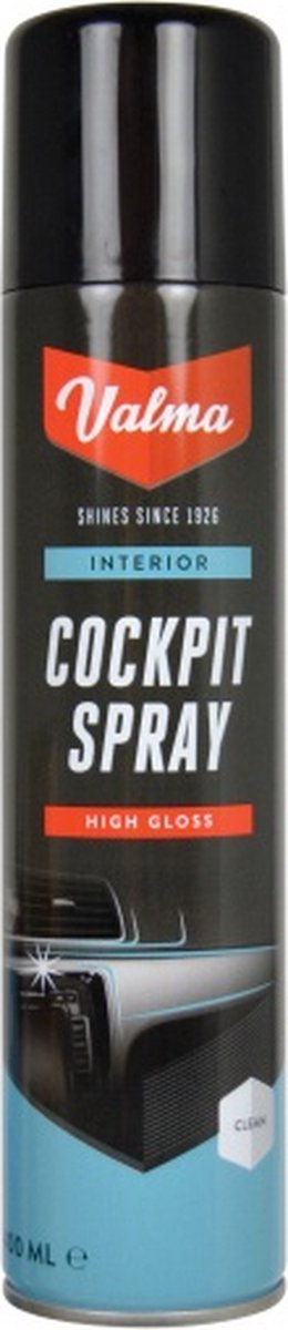 Valma spray per abitacolo lucido - pulizia interni auto - repellente alla polvere - adatto per plastica e pelle - 400 ml