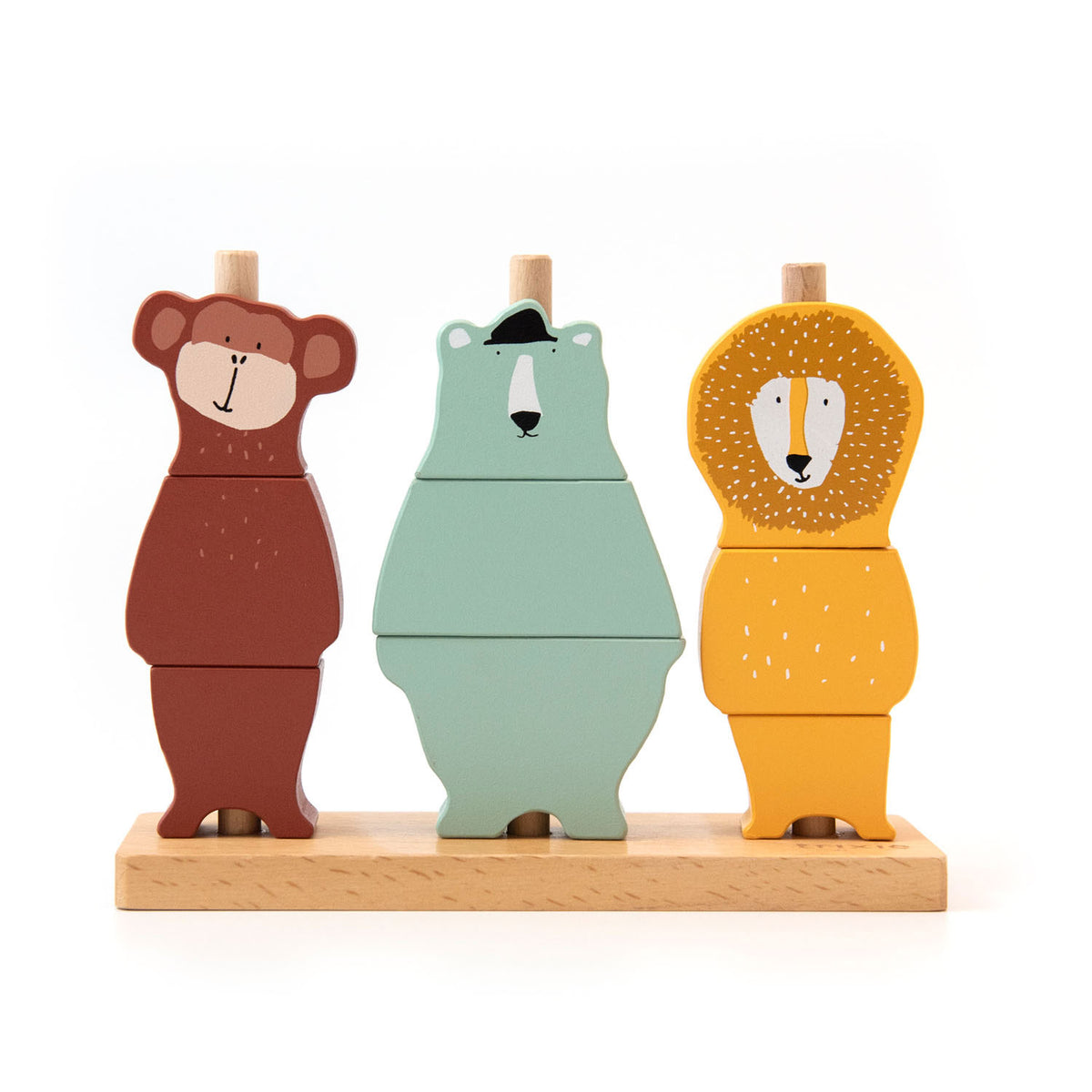 Trixie animali puzzle in legno impilabili