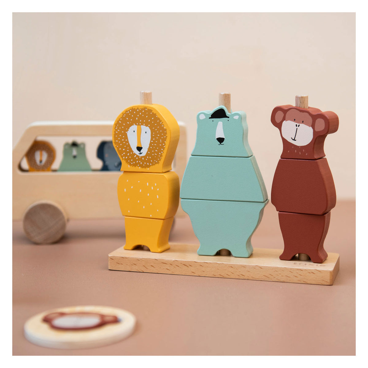 Trixie animali puzzle in legno impilabili