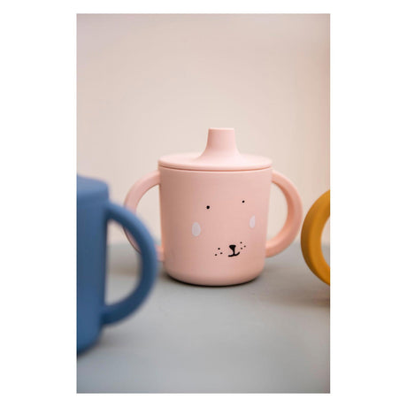 Tazza con beccuccio Trixie - mrs. coniglio - bicchiere per bere per neonati - bicchiere antigoccia - per neonati dai 4 mesi - in silicone - lavabile in lavastoviglie