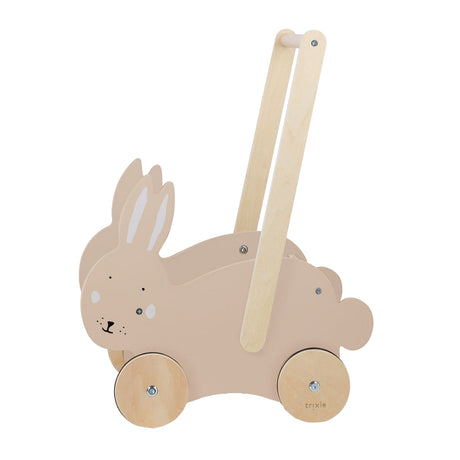 Trixie deambulatore in legno - mrs. coniglio - girello - giocattoli per bambini - carretto da passeggio da 1,5 anni - per ragazzi e ragazze - fsc