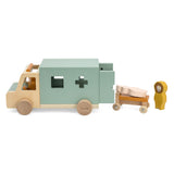 Trixie giocattoli in legno - ambulanza - macchinina per bambini - ambulanza - per ragazzi e ragazze - fsc