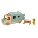 Trixie giocattoli in legno - ambulanza - macchinina per bambini - ambulanza - per ragazzi e ragazze - fsc