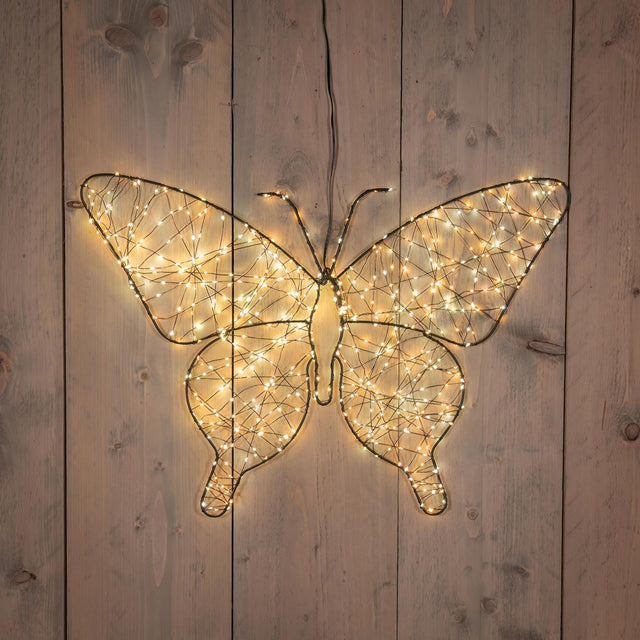 Collezione Anna's farfalla illuminata 43cm 600LED IP44 con funzione flash timer dimmer