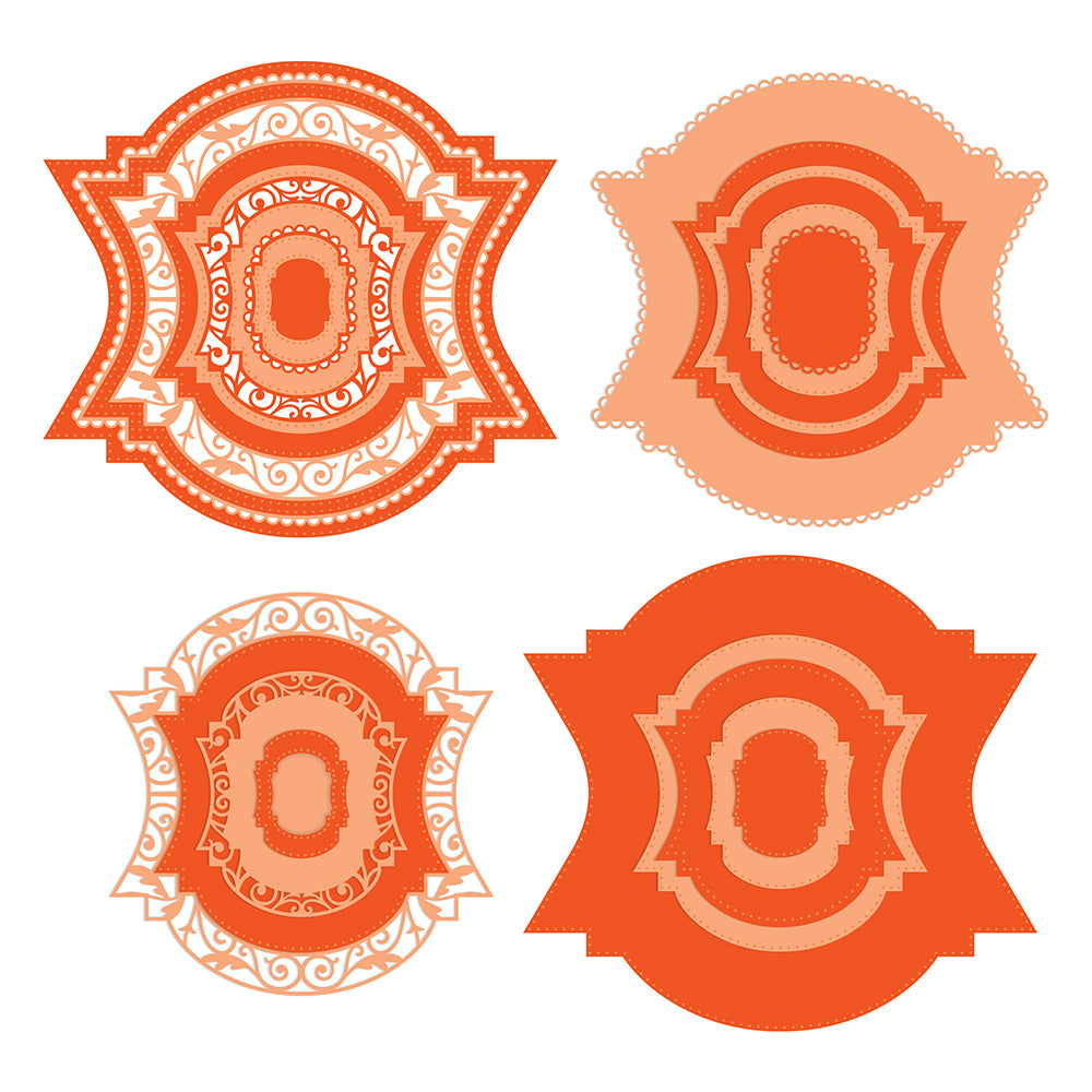 Tonic Studios • set di fustelle per stratificazione classica curva