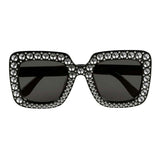 Occhiali da festa Boland bling bling neri