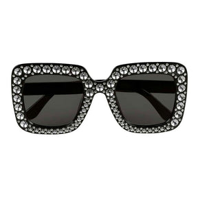 Occhiali da festa Boland bling bling neri