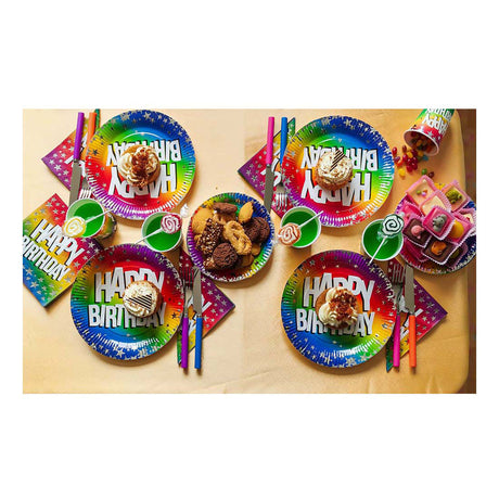 Piatti di carta Boland buon compleanno 23 cm, 10 pz.