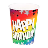Bicchieri di carta Boland buon compleanno 210ml, 10 pz.