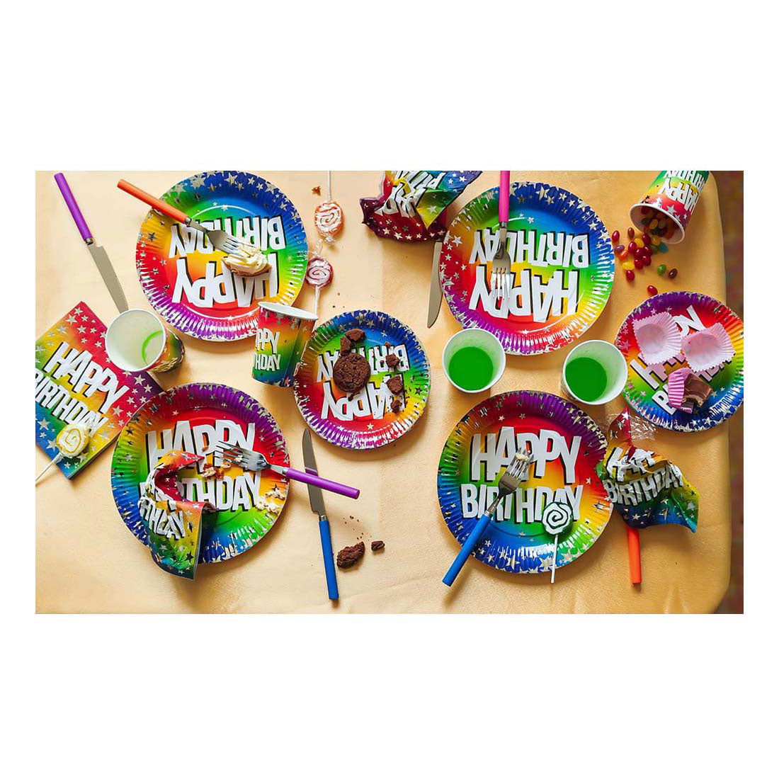 Bicchieri di carta Boland buon compleanno 210ml, 10 pz.