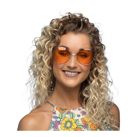 Occhiali da festa Boland hippie xl arancione