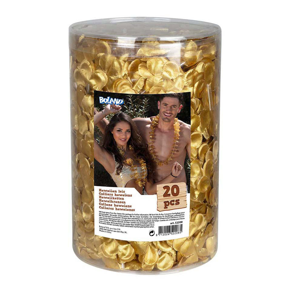 Boland Ghirlande hawaiane dorate, 20 pz.