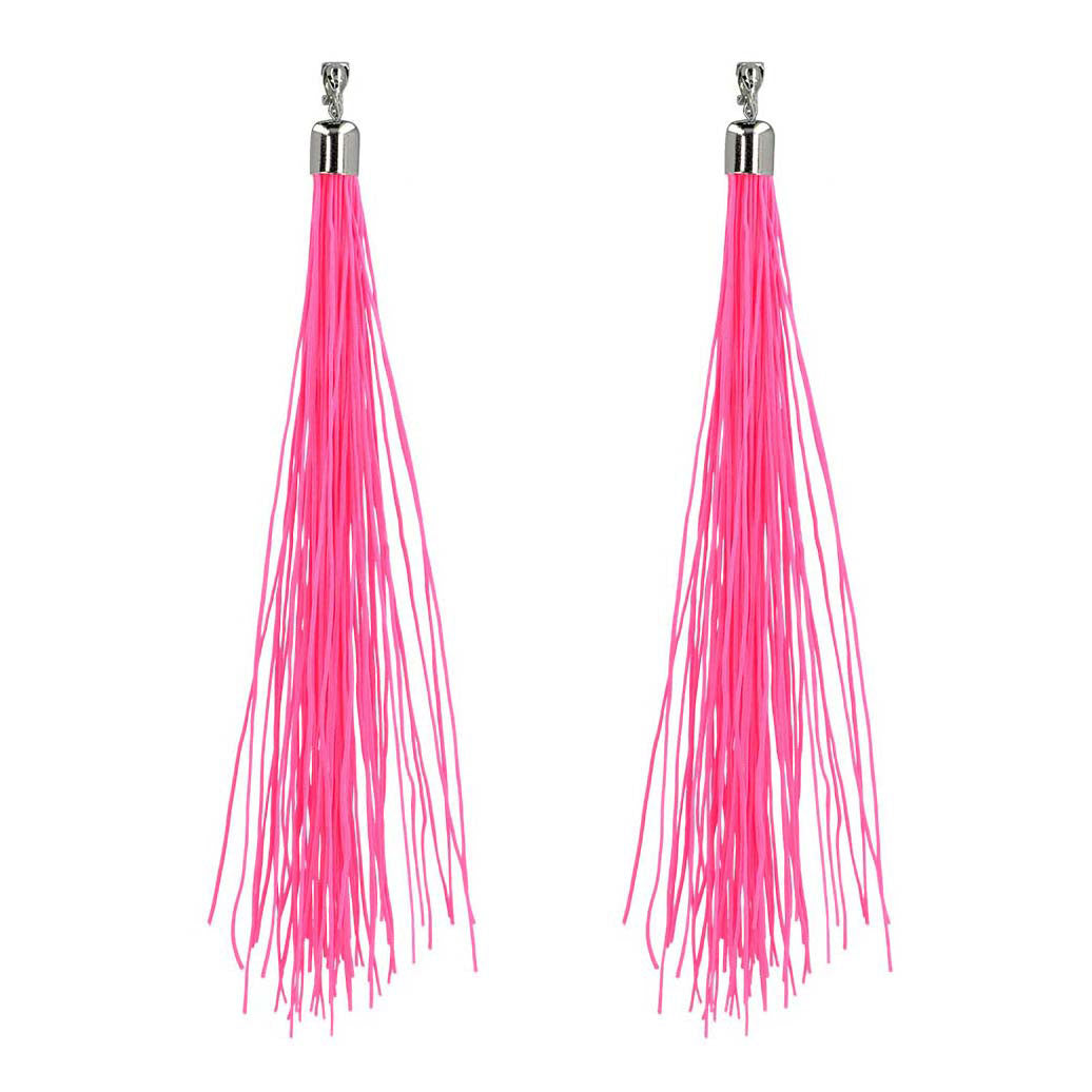 Orecchini Boland festival rosa neon, 20 cm