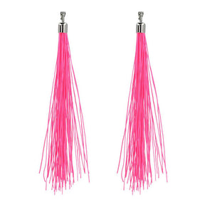 Orecchini Boland festival rosa neon, 20 cm