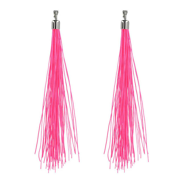 Orecchini Boland festival rosa neon, 20 cm