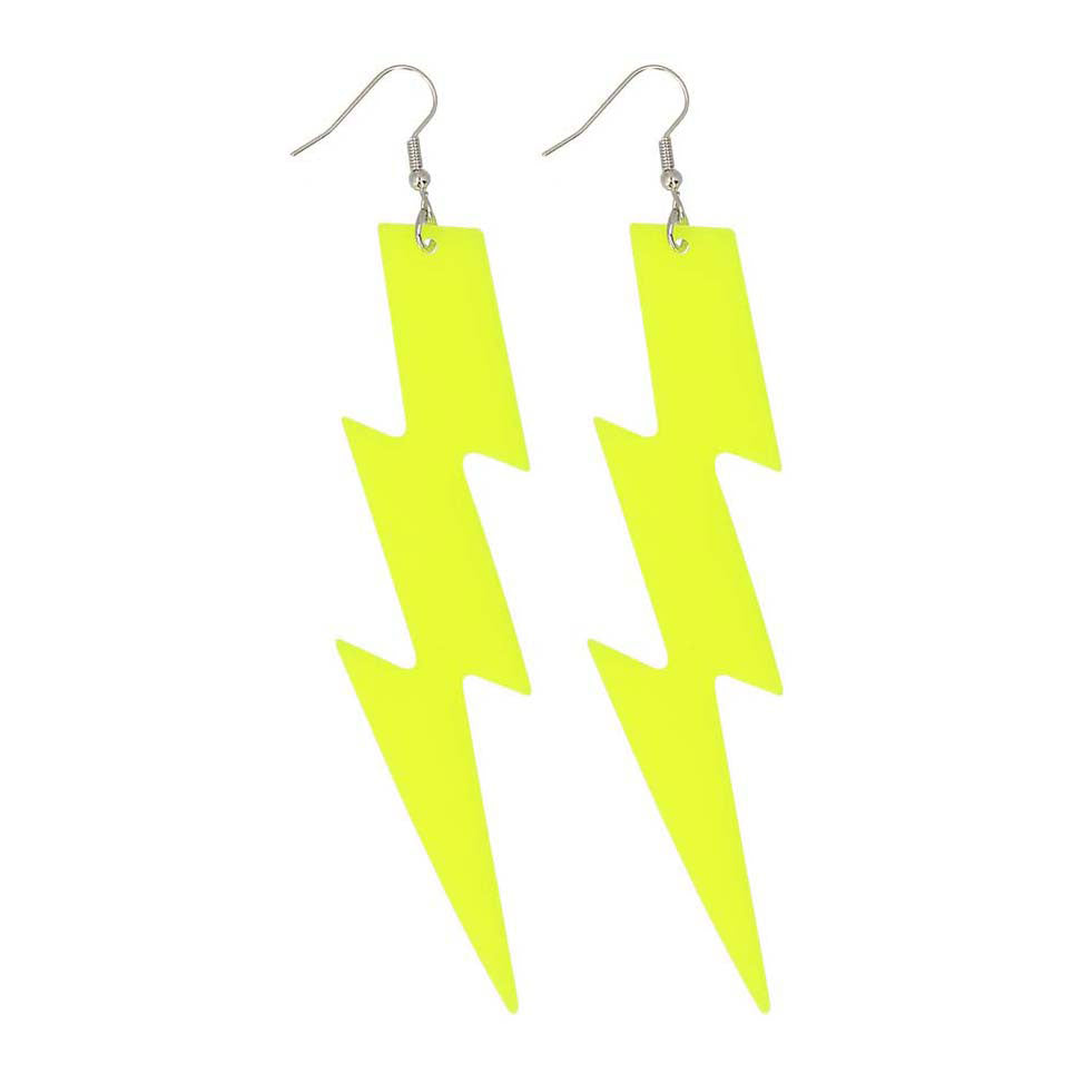 Orecchini Boland lampeggiano di giallo neon