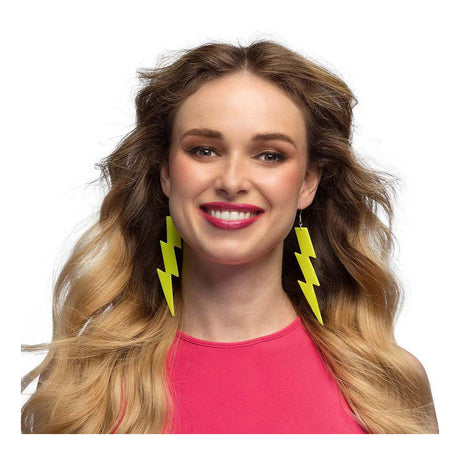 Orecchini Boland lampeggiano di giallo neon