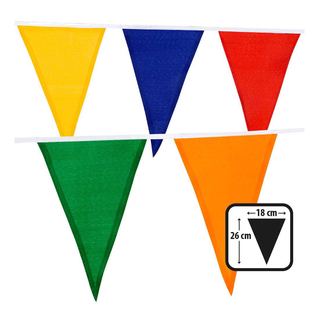 Linea bandiera colorata in poliestere Boland 10m