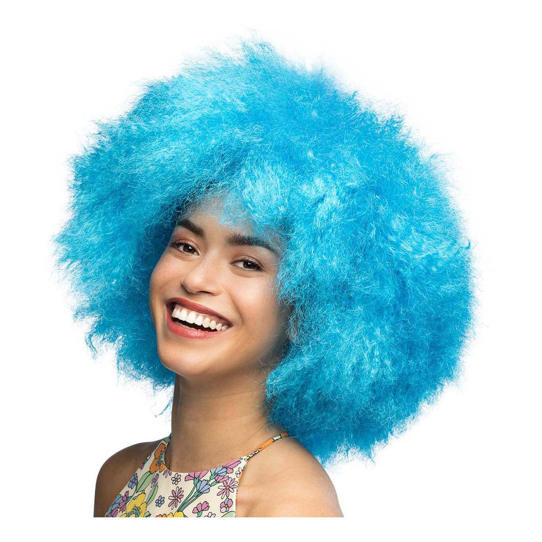 Parrucca Boland zucchero neon blu