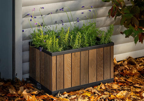 Keter decorectangle planter essenhout