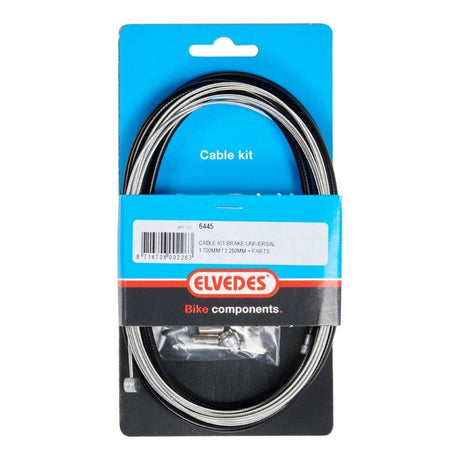 Kit cavo freno universale Elvedes 1700mm 2250mm galvanizzato - nero (su mappa)