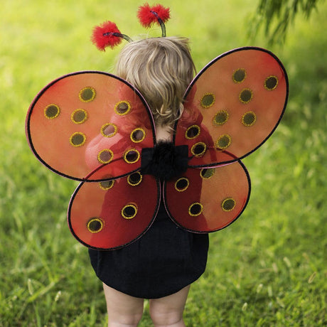 Set costume da coccinella Great Pretenders, 3-4 anni