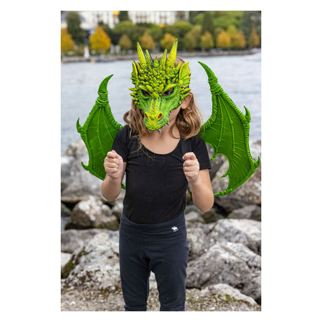 Maschera di drago verde dei grandi pretendenti