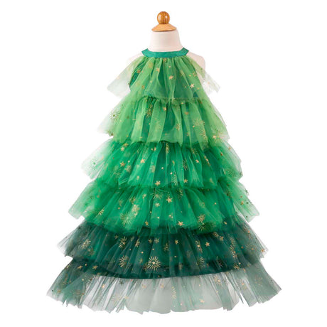 Vestito da albero di Natale per grandi pretendenti con fascia per capelli - 5-6 anni