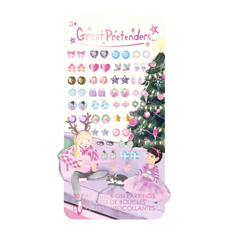 Orecchini adesivi natalizi Great pretenders - 30 pz.