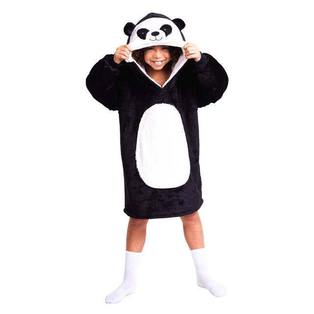 Noxxiez coccolosa felpa con cappuccio panda medio