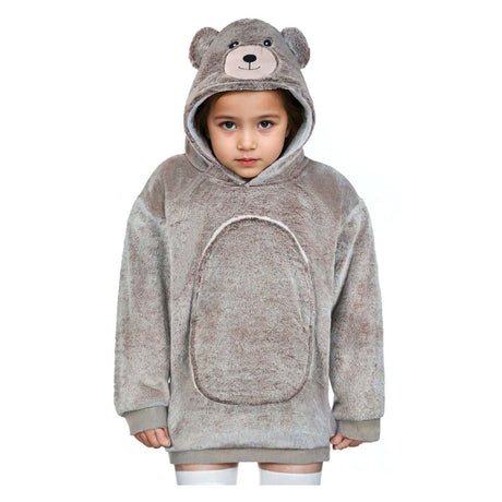 Noxxiez coccolosa felpa con cappuccio piccolo orsetto, 3-6 anni