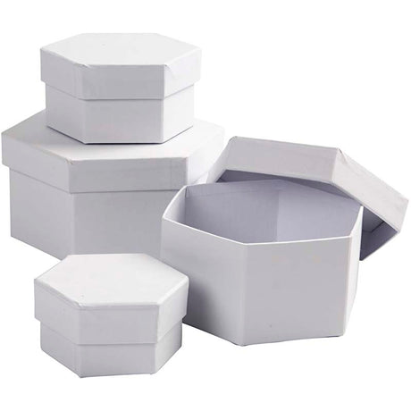 Azienda creativa https: www.cchobby.nl scatole-esagonali-dimensioni-6-5x4-8x5-10x6-12x7-cm-bianco-4-pezzi-1-set
