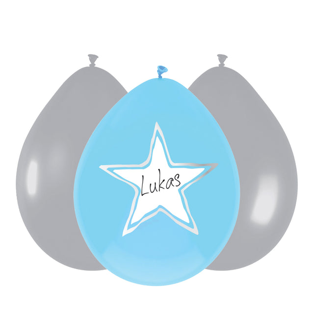 Palloncini Haza Barbabianca bimbo, 6pz.