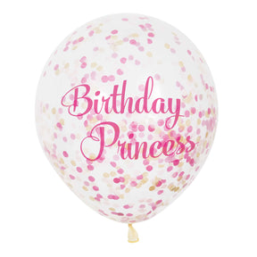 Palloncini coriandoli Haza Barbabianca principessa, 6 pz.