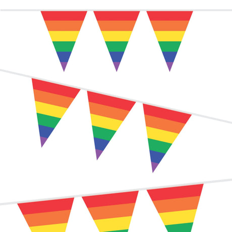 Linea bandiera arcobaleno Haza Barbabianca, 10 metri.