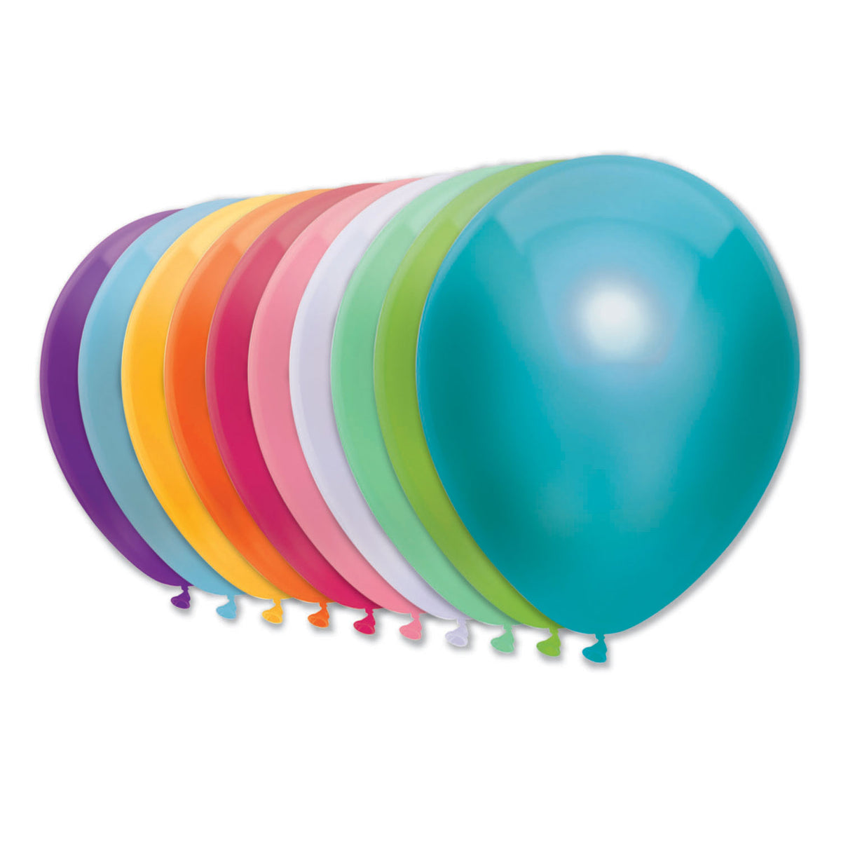 Palloncini Haza Barbabianca 10 colori neon, 10 pz.