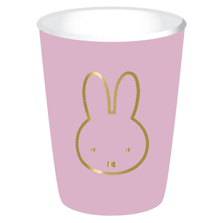 Coppette per barba Haza bianche Miffy rosa, 8 pz.