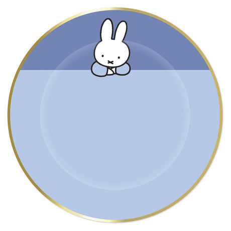 Piatti da barba Haza bianchi Miffy blu, 8 pz.