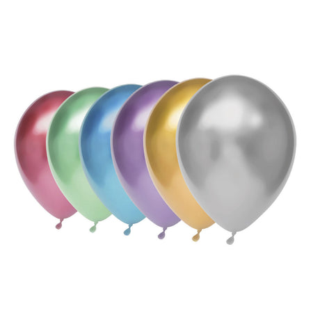 Palloncini Haza Barbabianca metallici, 6 pz.