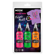Vernice per tessuti Haza Barbabianca neon 3x30ml - arancione, verde, rosa